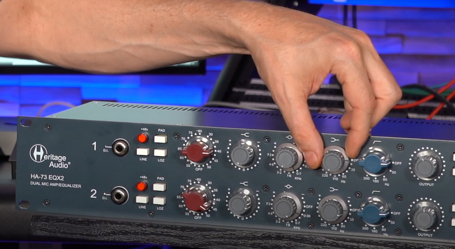 קדם מגבר ואקולייזר למיקרופון כפול מבית Heritage